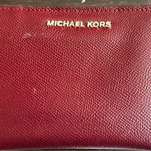 Michael Kors Burgundy Leather Accessory